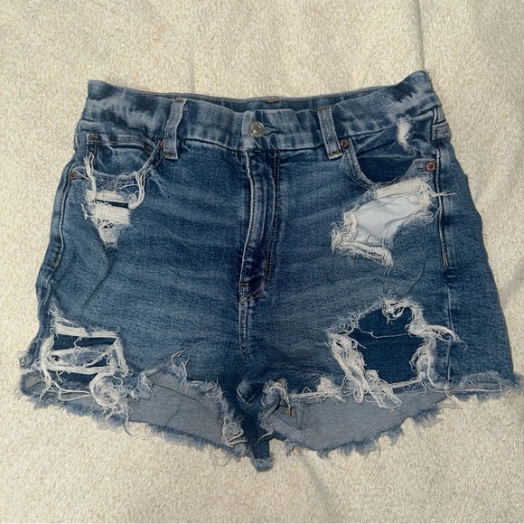 American Eagle Outfitters Pants - American Eagle Outfitters Distressed Blue Denim Shorts